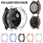 Чехол для Garmin fenix 6, 6x, 6s, силиконовый, противоударный, прозрачный