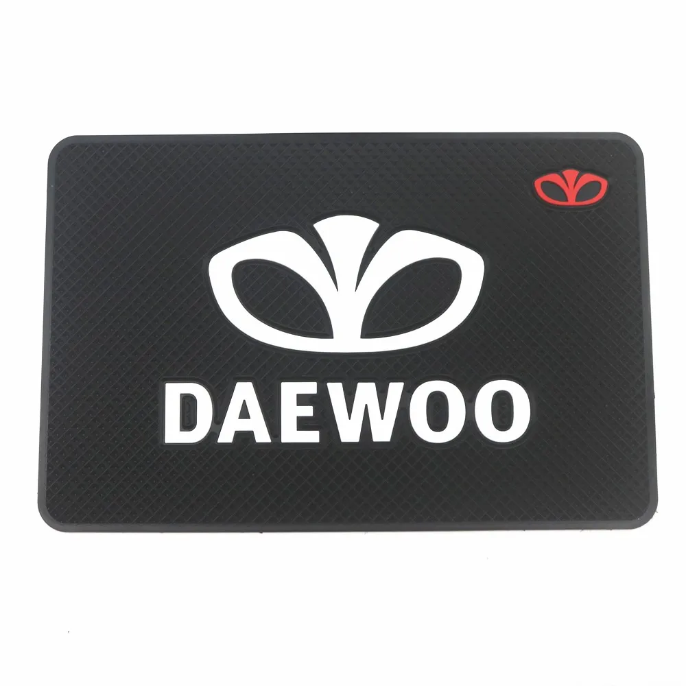 Автомобильный нескользящий коврик с логотипом для телефона Daewoo Matiz Nexia Lanos Kalos Gentra