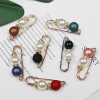 1pc exquisite suit pin rhinestone cardigan clip jewelry gift pearl brooch fashion women accessories
