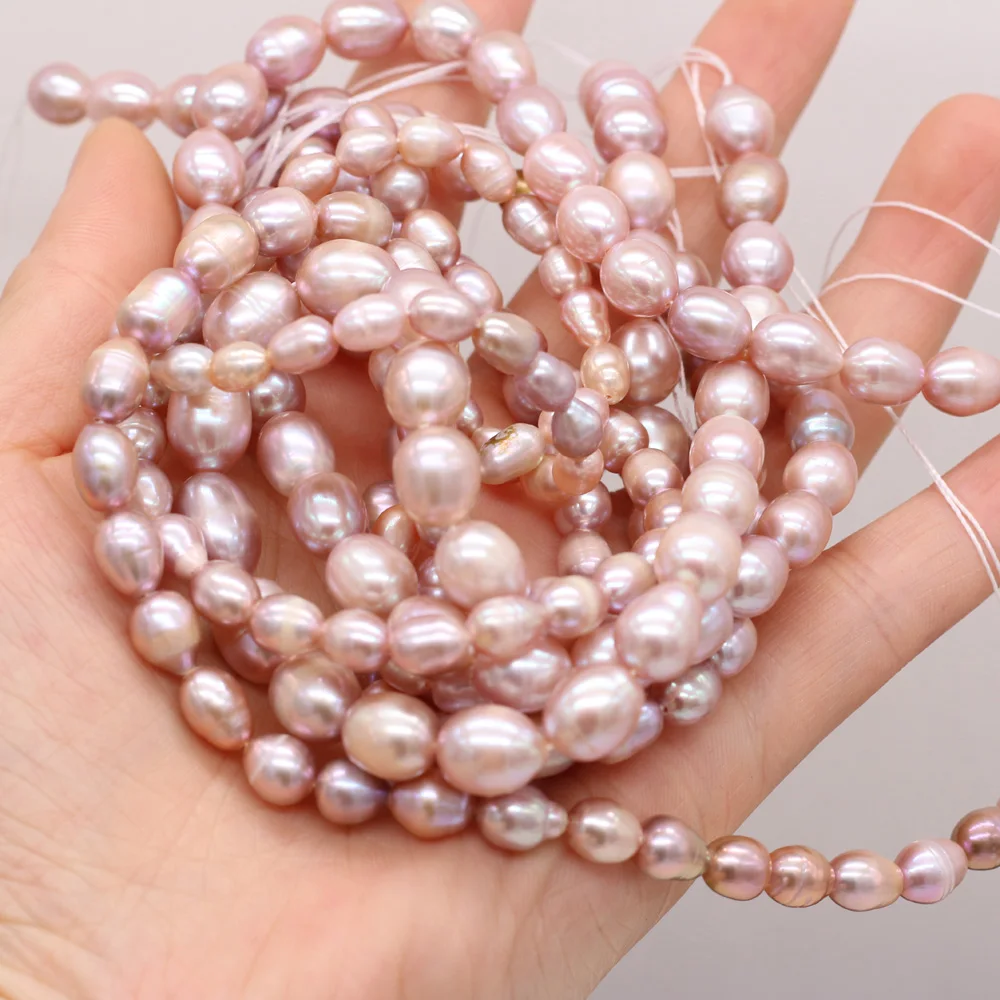 

Purple Small Beads Exquisite Natural Rice-shaped AA-grade Pearls for Jewelry Making DIY Necklace Bracelet Accessories