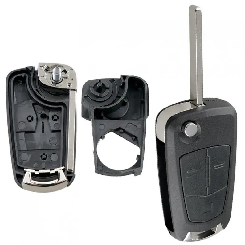 3 кнопки раскладной дистанционный чехол для автомобильного ключа Fob Vauxhall / Opel Corsa