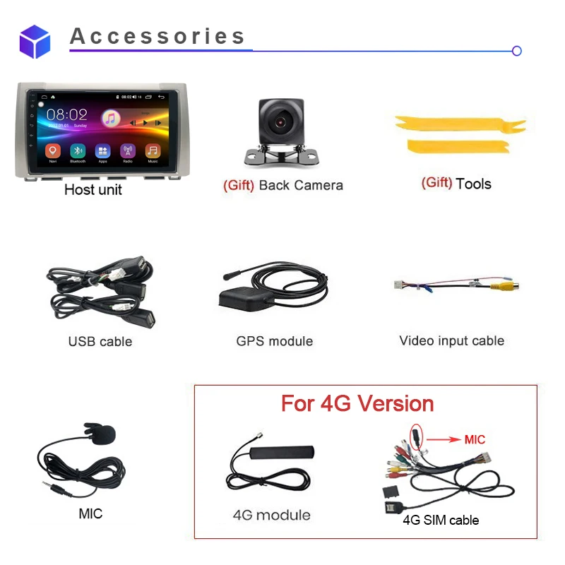 

For Toyota Tundra Android 10.0 Octa Core 4+64G Car Multimedia Player Android Car Gps Autoradio