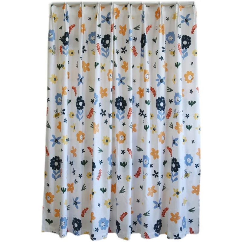 Curtain finished product hook type special price semi shading clearance treatment rental room small short curtain bedroom | Дом и сад