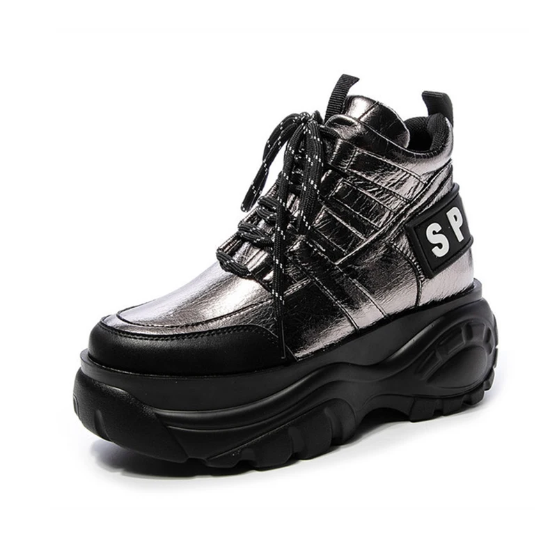 Женские высокие кроссовки на платформе сезон весна осень 2019 женские массивной