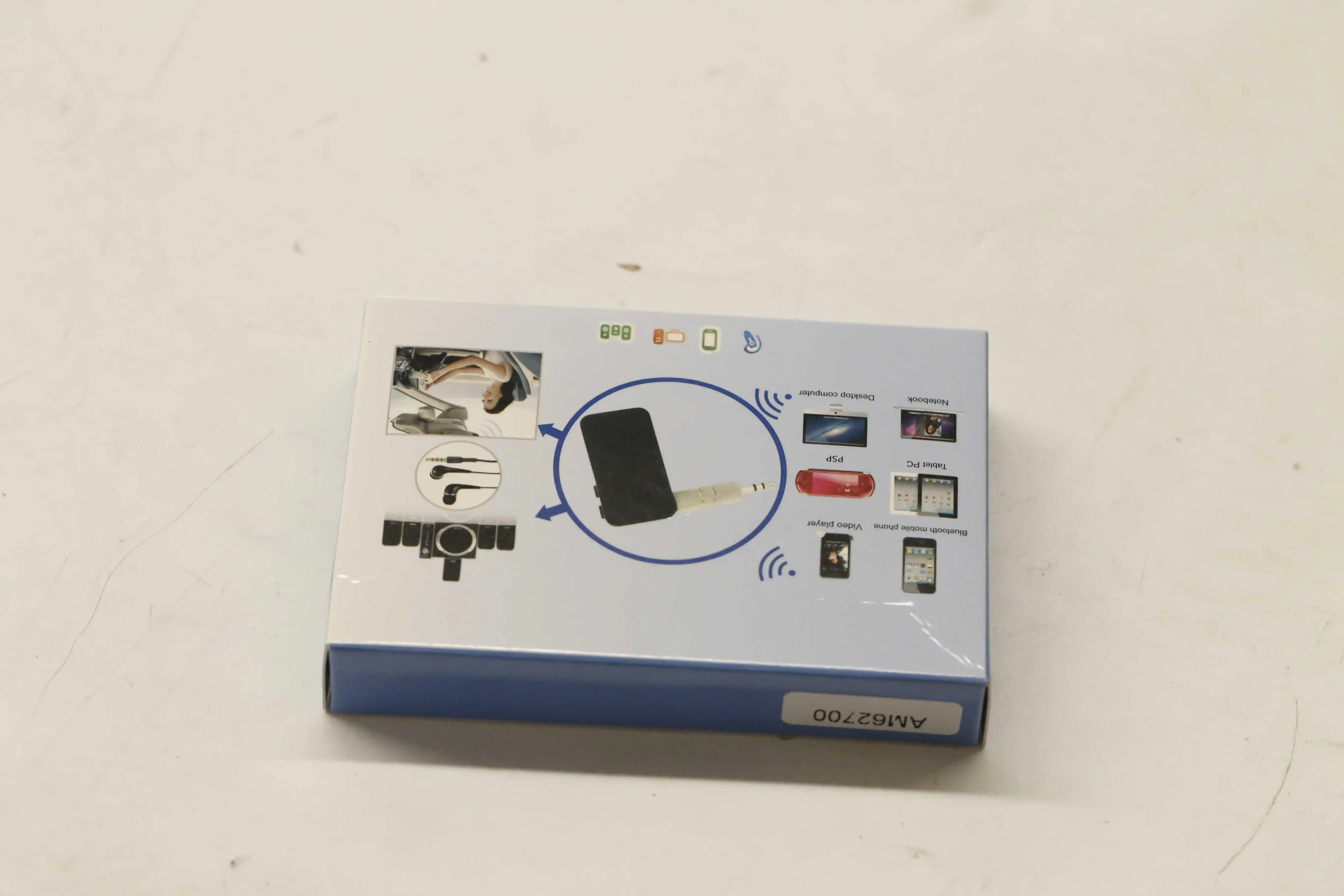

LESHP Square Mini Wireless Hands Free Audio Car-Styling Stereo Output Music Streaming Receiver Adapter