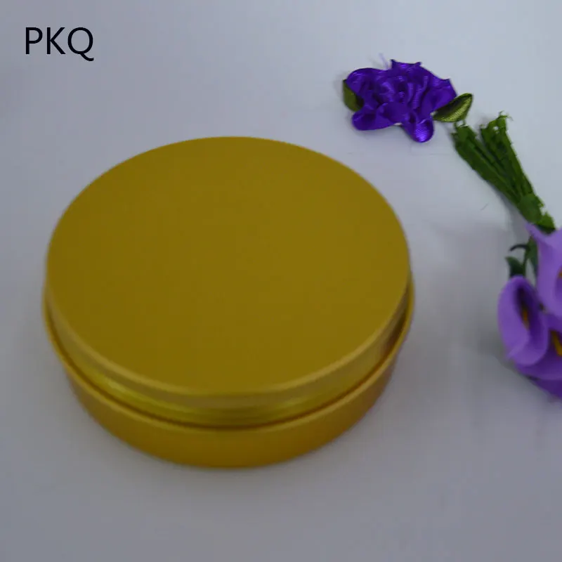 4 шт./лот новинка Золотая алюминиевая банка 60 г алюминиевые бутылки банки для