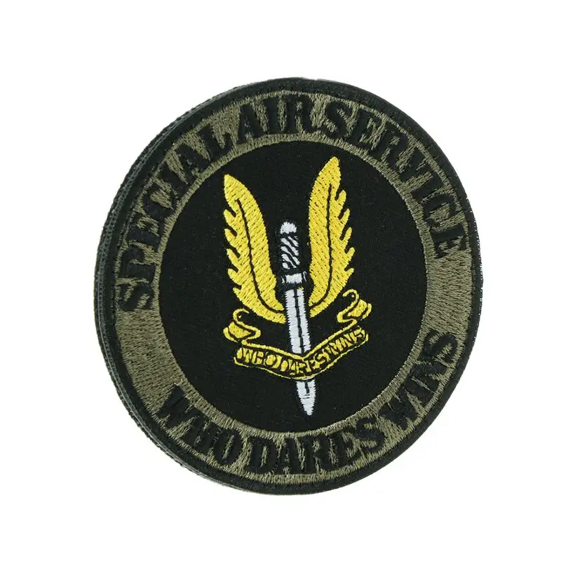 Британская армия SAS специальный воздушный сервис спецназ 3D нашивка на крючок