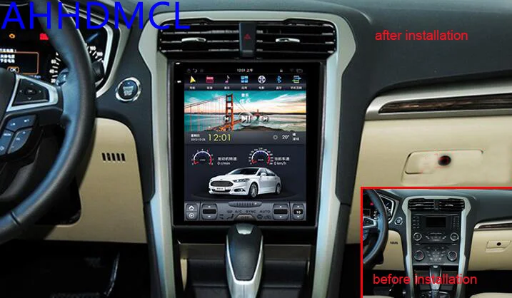 Мультимедийный плеер в стиле Тесла автомобильный стерео проигрыватель на Android с