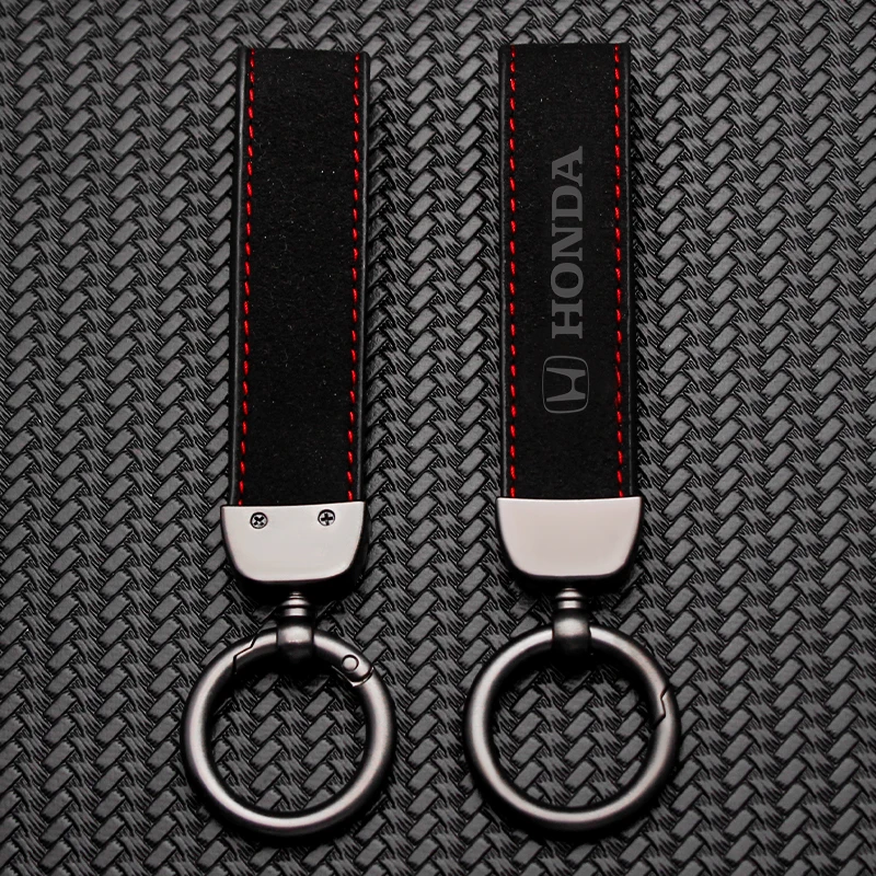 Замшевый брелок с логотипом автомобиля Роскошный из натуральной кожи для женщин