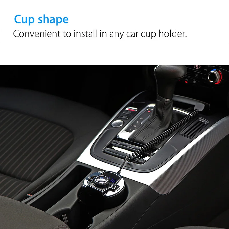 Новый Bluetooth 4 2 FM Bx6 держатель чашки автомобиля Mp3 Usb зарядное устройство приемник