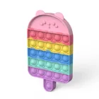 Игрушка для снятия стресса Pup it Fidget, радужная пузырьковая игрушка для снятия стресса, игрушки для взрослых и детей, сенсорные игрушки для снятия аутизма, бесплатная доставка