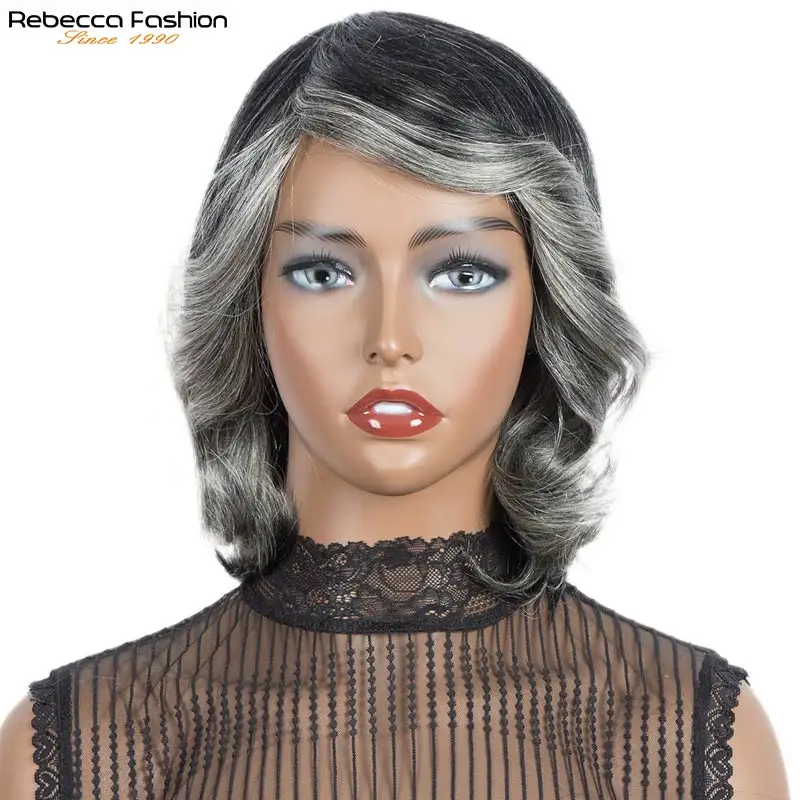 Прямые волосы Ребекка Пикси короткие парик волнистые человеческие с полной
