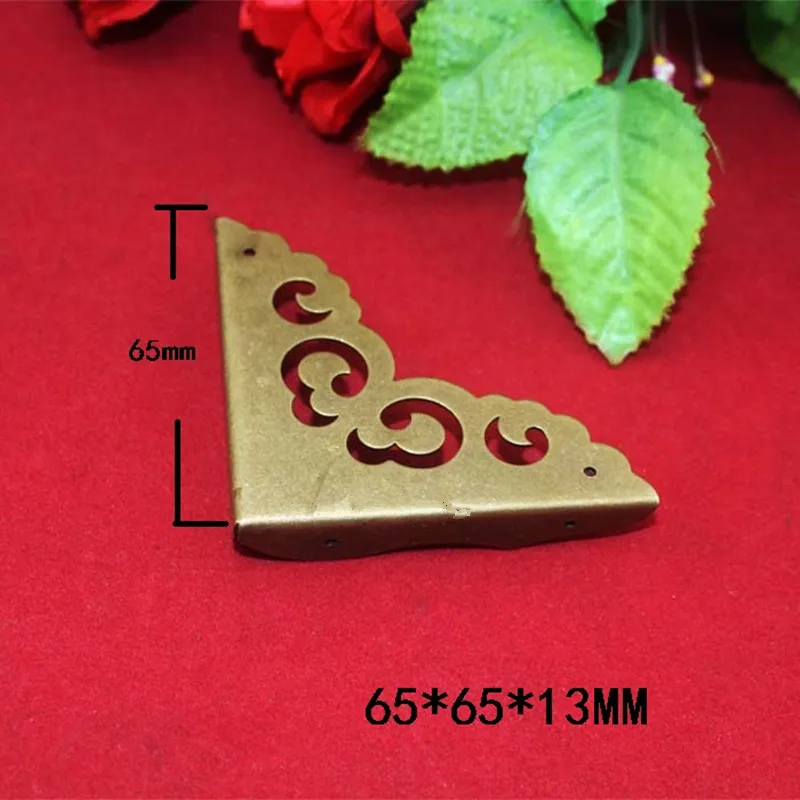 Латунный деревянный ящик протектор для винного ящика Чехол мебели треугольные