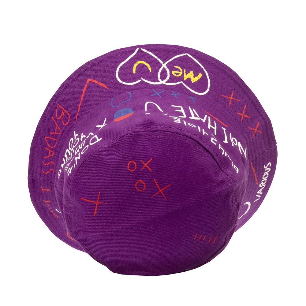 

Graffiti Fisherman Hat 1PC Double-sided Sun Hat Hip Pop Cap Spring Summer Fashion Hat For Men And Women Bucket Hat Outdoor