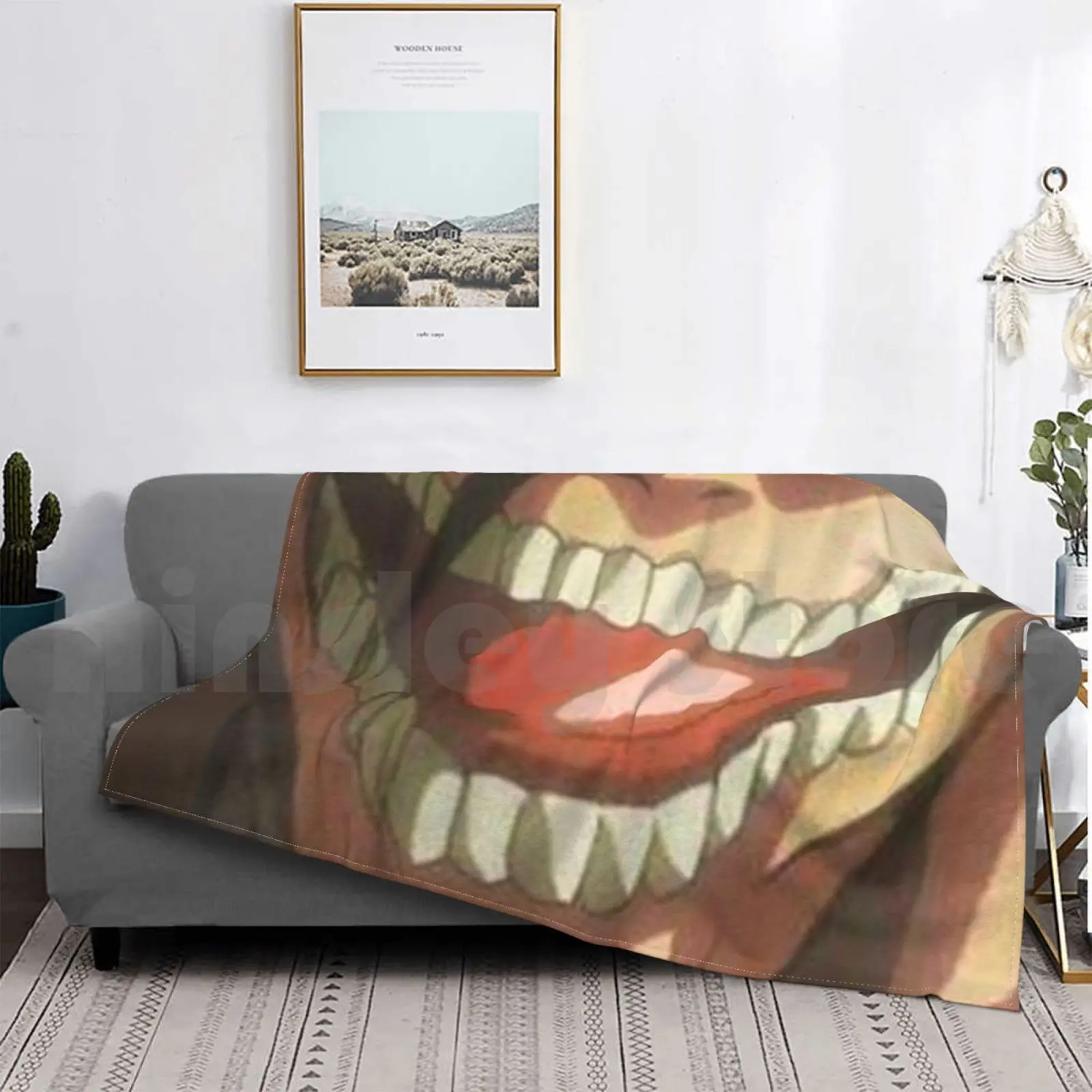 Одеяло Эрена Титан для дивана или кровати дорожное аниме одеяло из Эрен