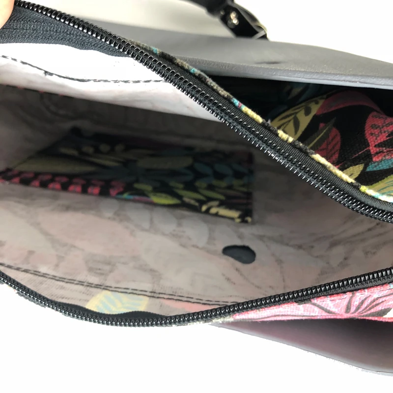 Миниатюрная Цветочная холщовая вставка с плоской ручкой стиль obag