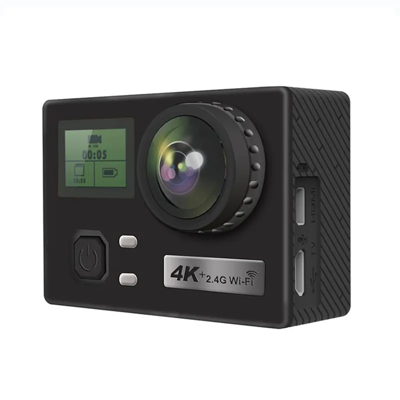 Продажа Новая Водонепроницаемая Спортивная камера 4K, наружная камера для подводного плавания, Экшн-камера велосипедный регистратор, сенсорный экр...