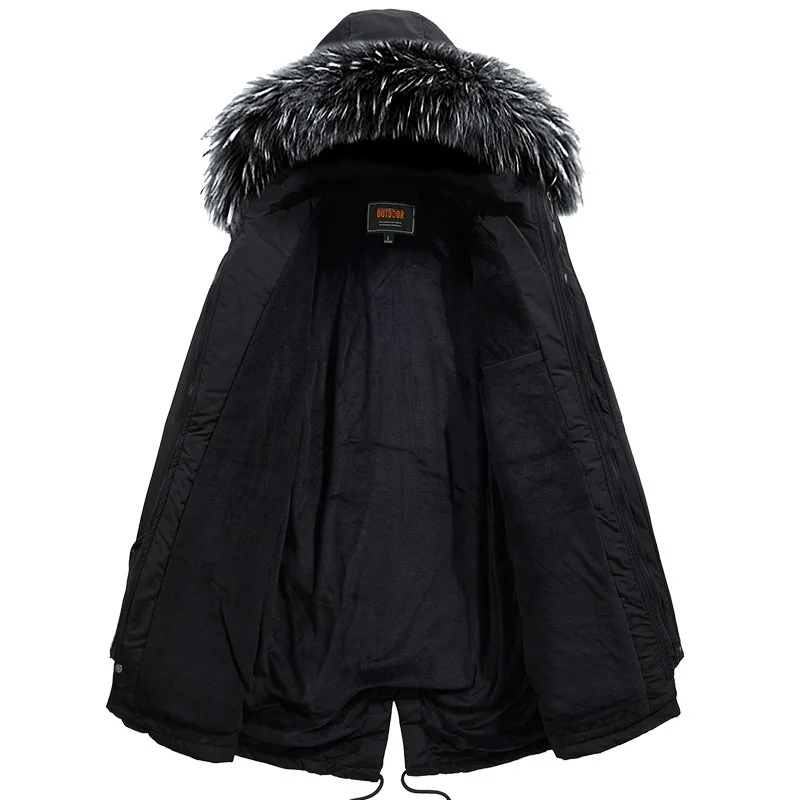 Новинка Брендовая обувь Сезон зима куртка парка для мужчин модная зимняя с