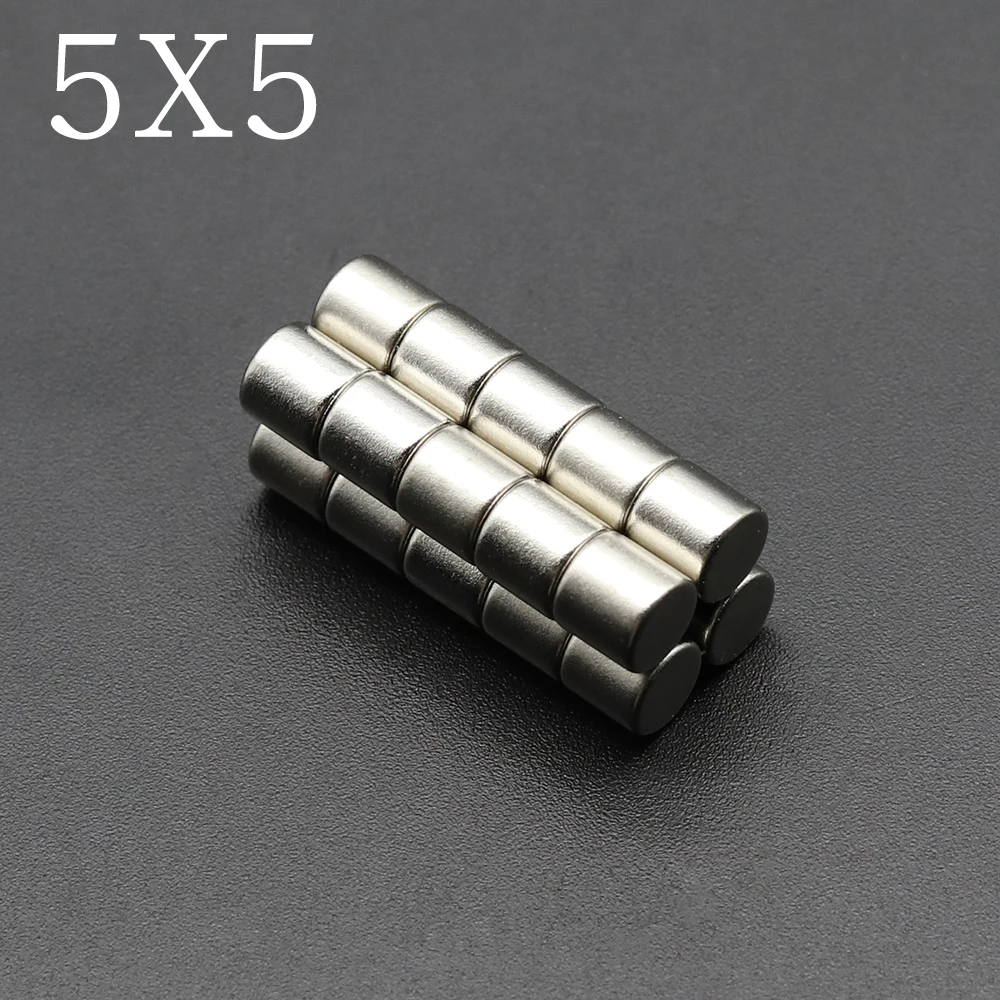 

10/20/50/100/200 Pcs 5x5 Neodymium Magnet 5mm X 5mm N35 NdFeB Round Super Powerful Strong Permanent Magnetic Imanes 5*5