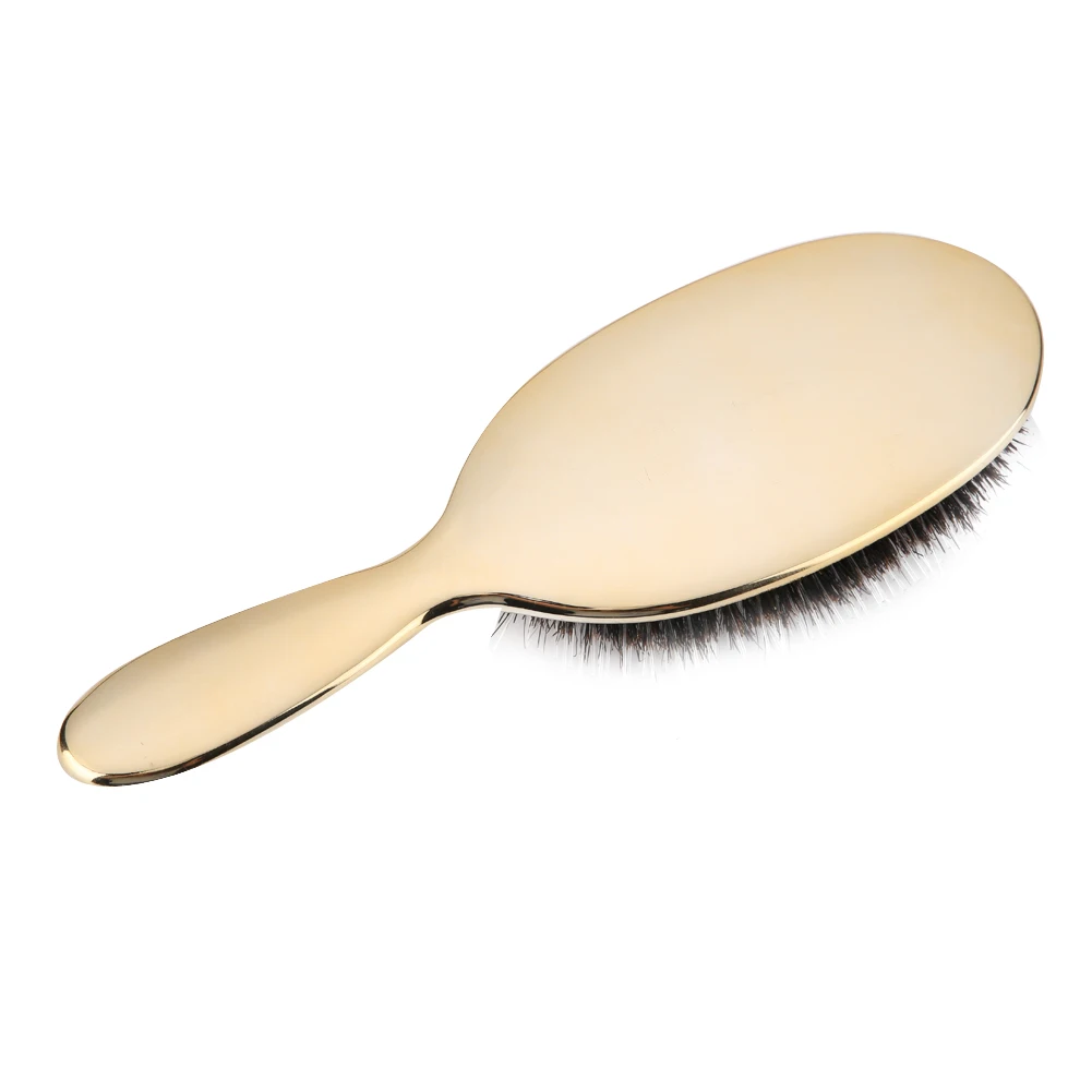 1 шт. Овальный кабан щетины и нейлона гребень для волос мини анти статический Уход