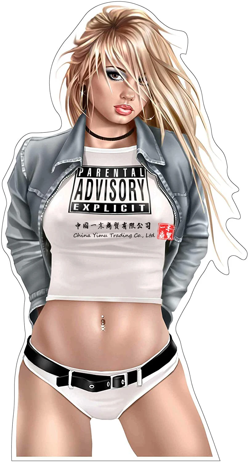 

Rock Girl Autoaufkleber Sticker Pinups Sexy Girls Retro Motorrad Moped Wohnmobil Rocker Musik Bands Decal
