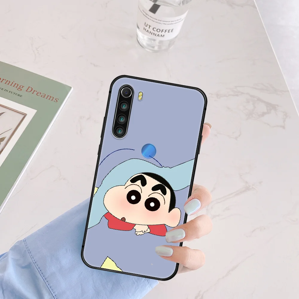 

Crayon Shin-Chan Phone Case Cover Hull For XIAOMI Redmi 7 7A 8 8A 9 9C Note 6 7 8 9 9S K20 Pro K30 black Funda Fashion Prime