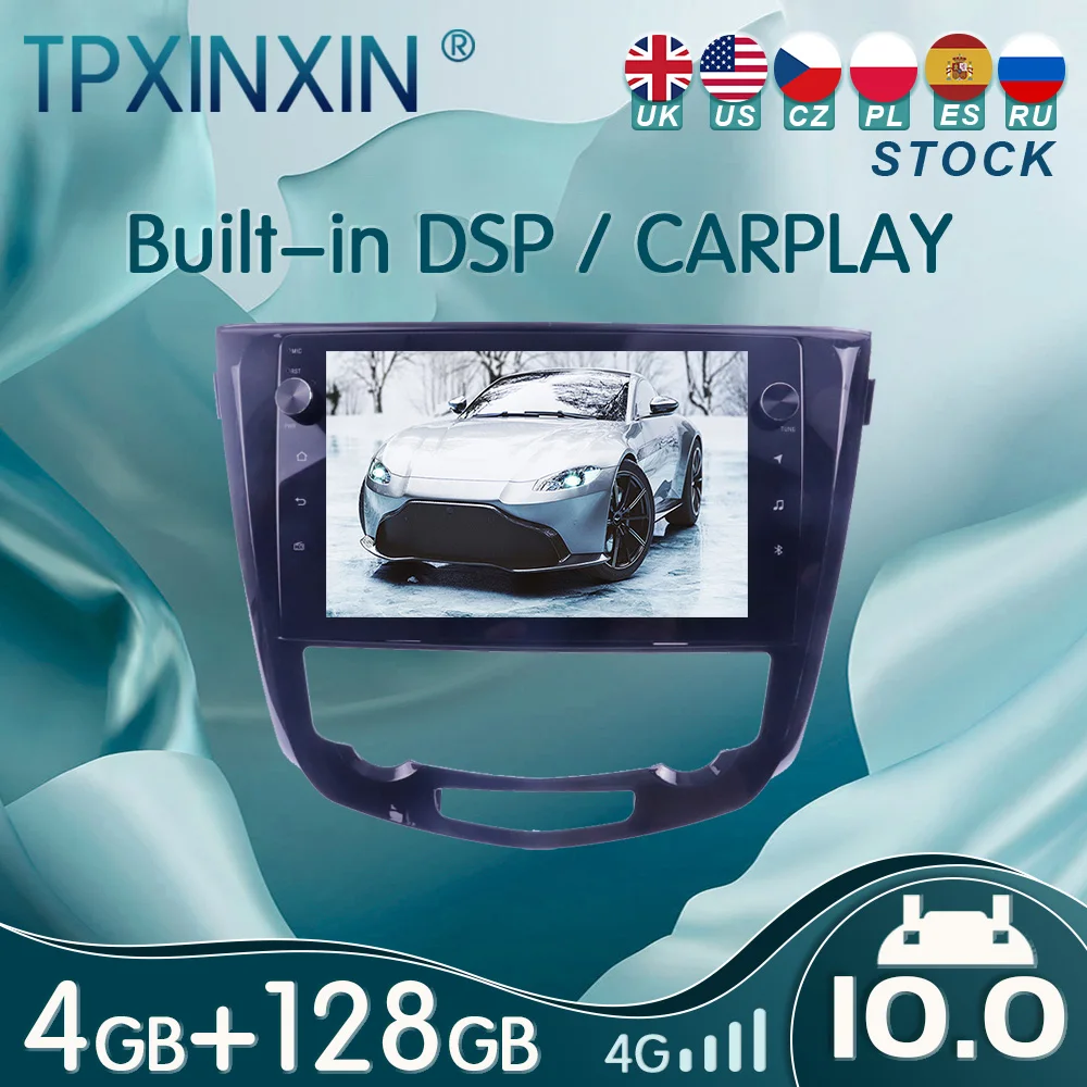 

10.0 PX6 For Nissan X-Trail Qashqai 2013 - 2017 Android Car Stereo Radio with Screen Radio Player Car GPS Navigation Head Unit