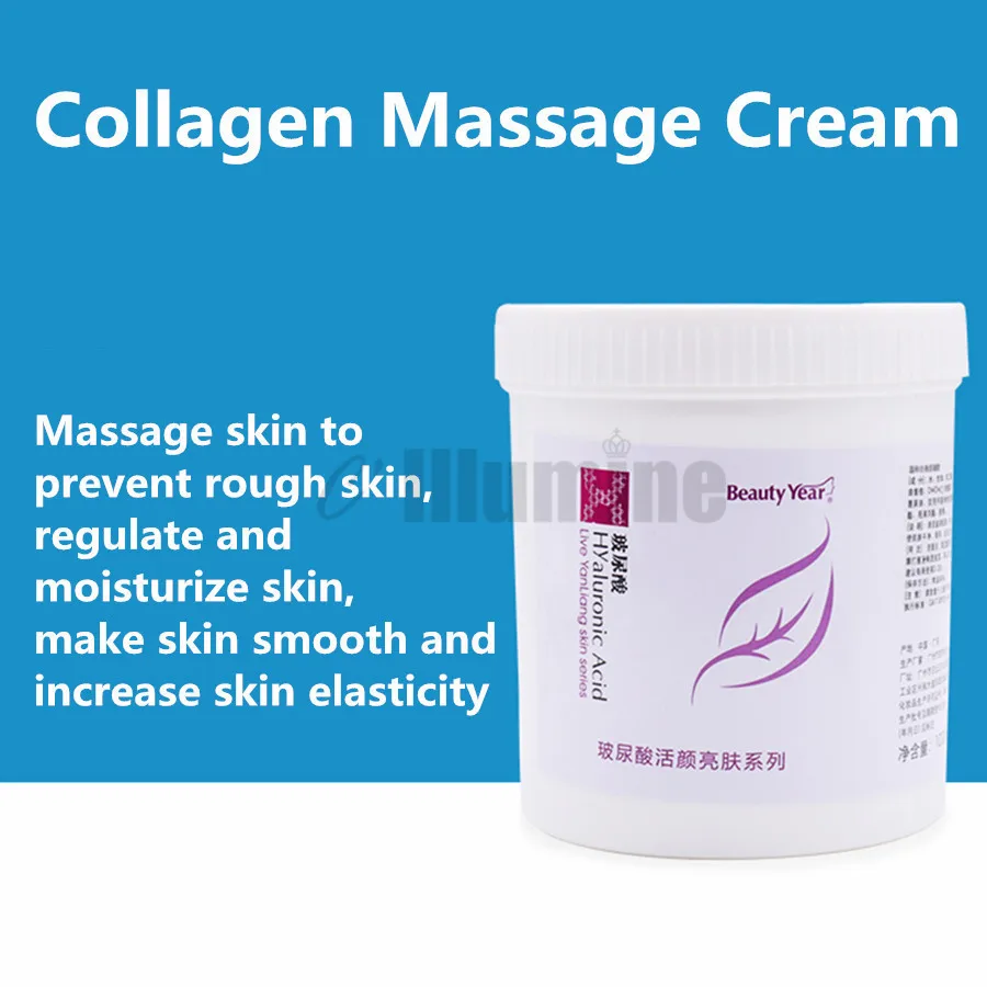 Beauty Salon Big Barrel Collagen Whitening Firming Moisturizing Massage Cream Facial Body 1000g Salon Equipment