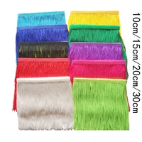 10yards 101520cm width polyester tassel fringe encryption thread lace trimming for latin dress curtain diy fabric accessories