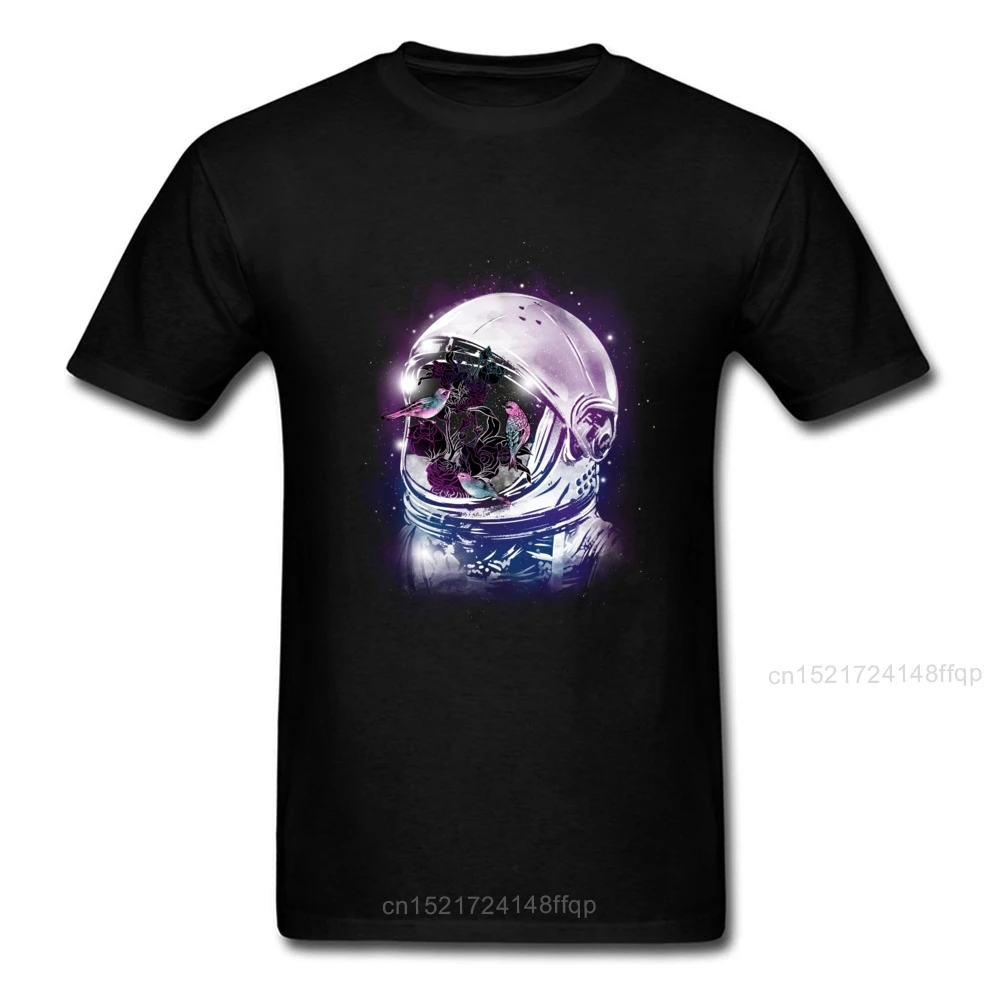 

Life Out There T-shirt Spaceman Helmet T Shirt Men Slim Fit Tshirt Astronaut Dream Clothing Fashion Black Tops Cotton Tee Unique