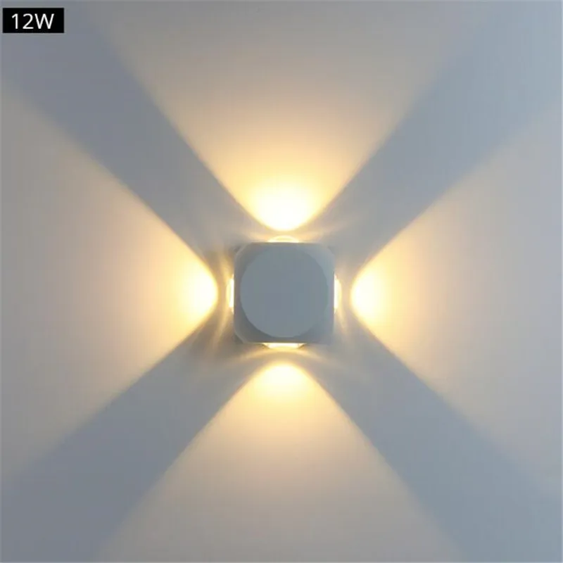 6W/12W светодиодный настенный светильник садовый для балкона IP65 наружный
