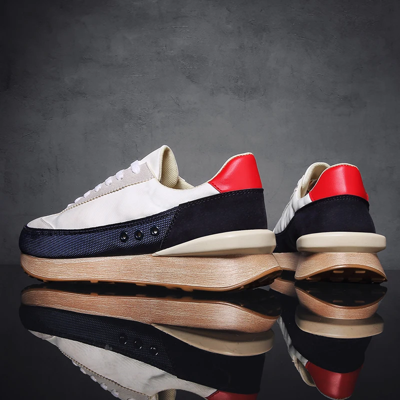 Кроссовки мужские на платформе Нескользящие дышащие Повседневная Удобная