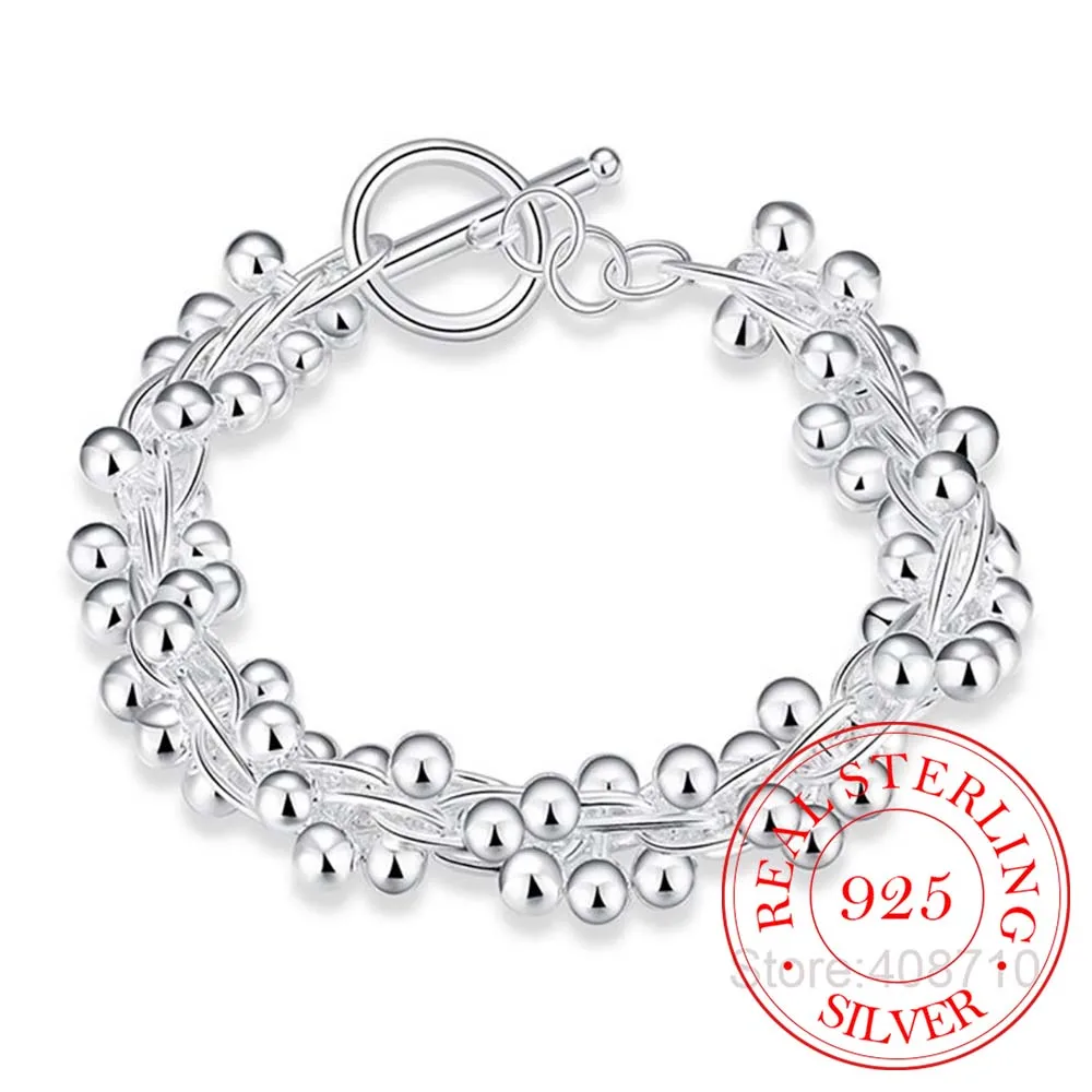 Оптовая продажа браслет из стерлингового серебра 925 пробы свадебные ювелирные