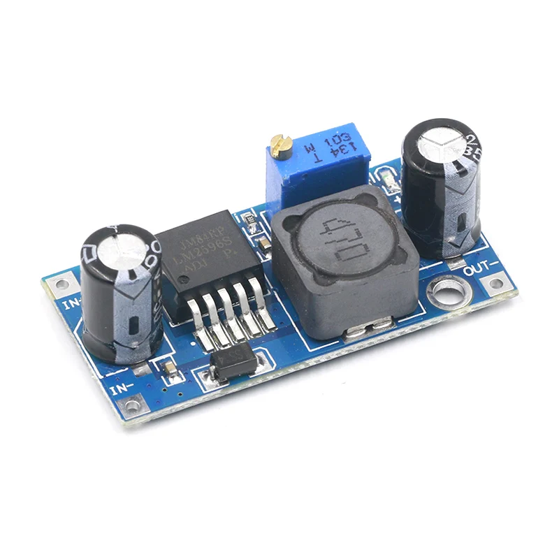 LM2596-ADJ 1 шт Высокое качество 3A Регулируемый DCDC LM2596 LM2596S вход 4 V-35 V Выход 1,23 V-30 В постоянного тока dc понижающий Питание Регулятор модуль - Цвет: LM2596-ADJ
