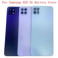 battery cover rear door back case housing for samsung a22 5g a226 battery cover with camera lens logo replacement parts