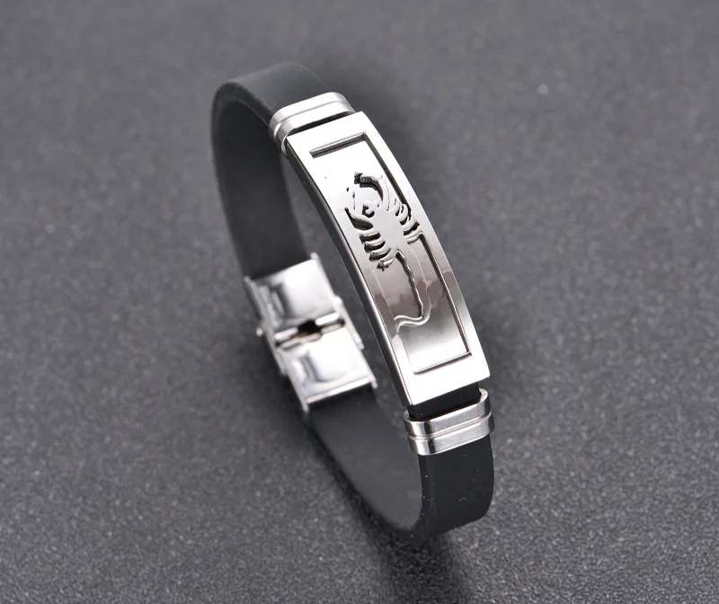 Мужские браслеты из высококачественного силикона индивидуальные мужские