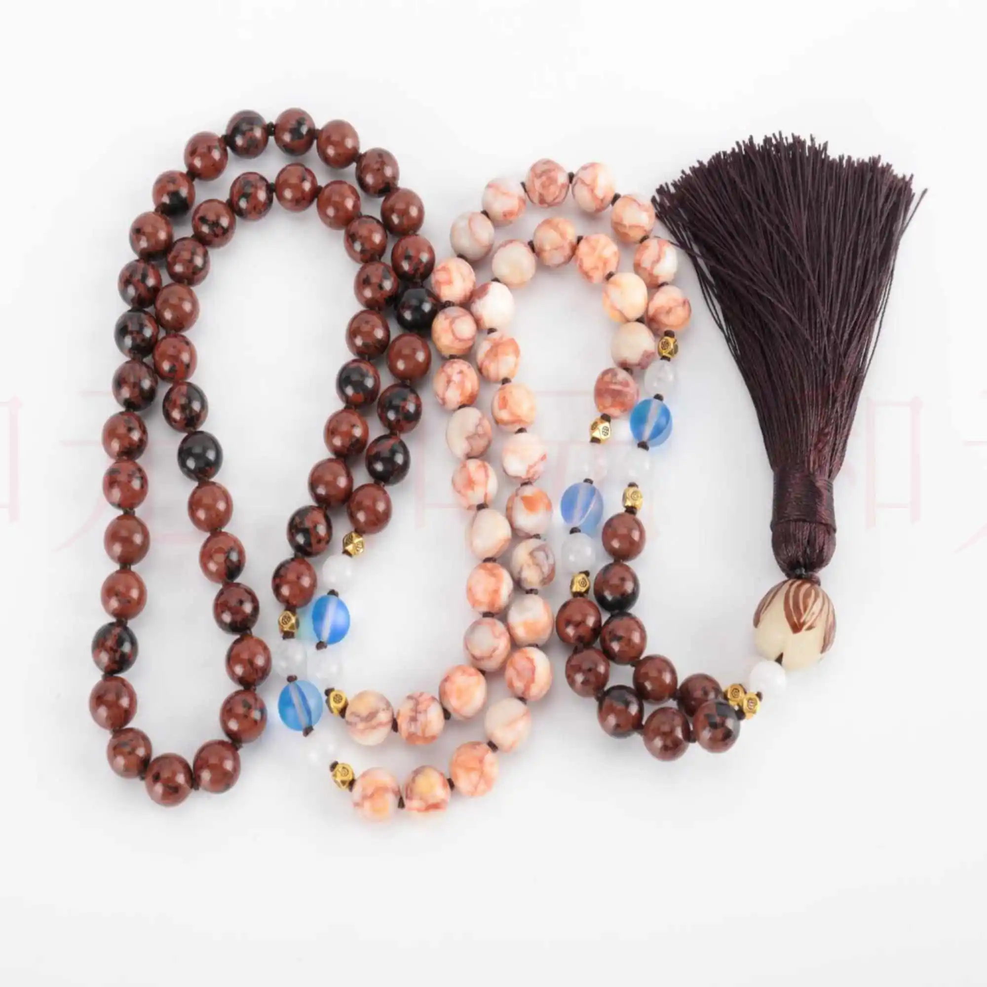 

Ожерелье из натурального драгоценного камня золотистого цвета 8 мм, 108