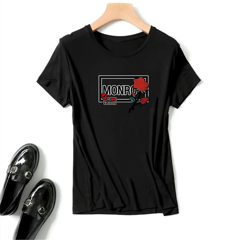 Модные нашивки с цветами розы буквами красочные наклейки красными губами