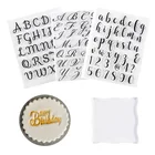 Штампы для печенья, букв, украшения торта, инструменты для выпечки, тиснение помадкой, сделай сам, алфавит, резак, выпечка