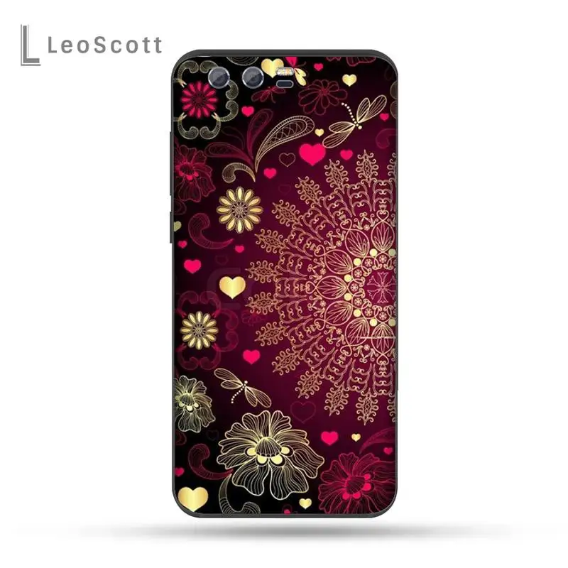 

Mandala flower Cove Phone Cases For Huawei Honor view 7a5.45inch 7c5.7inch 8x 8a 8c 9 9x 10 20 10i 20i lite pro