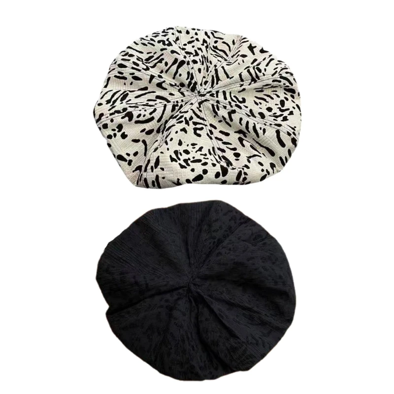 

Casual Cow Pattern/Small Leopard Pattern Beret Hat Leisure Fashion Cloud Hat