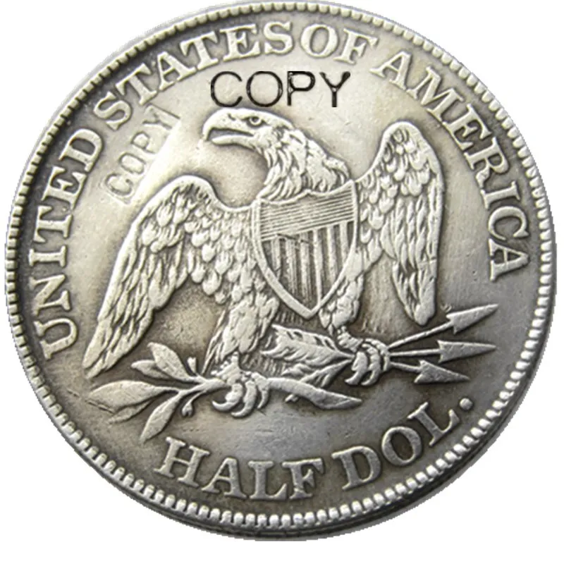 

US 1863 Liberty Seated Half Dollar Silver Plated Copy Coins