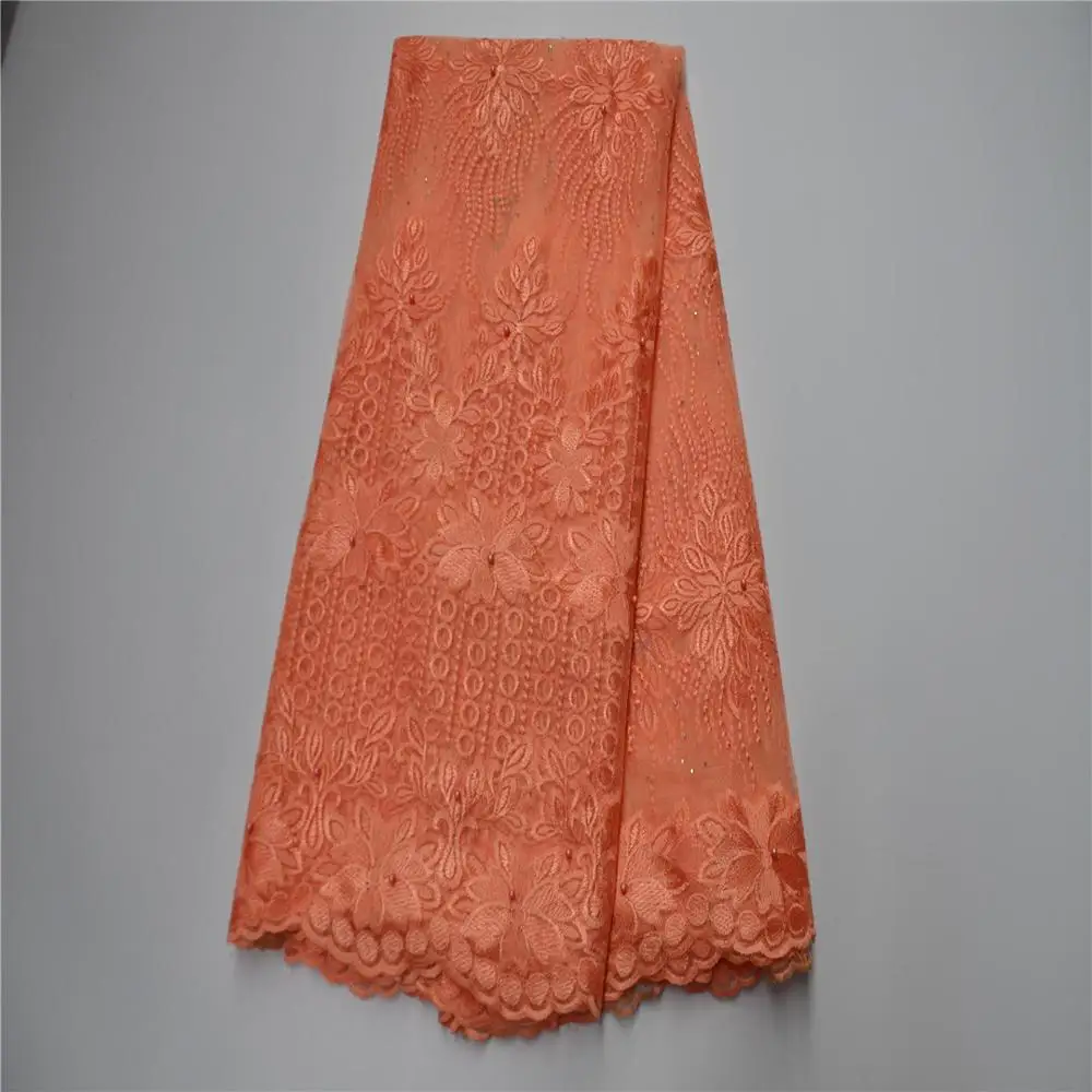 Африканская Тюлевая кружевная ткань высококачественная вышитые французские