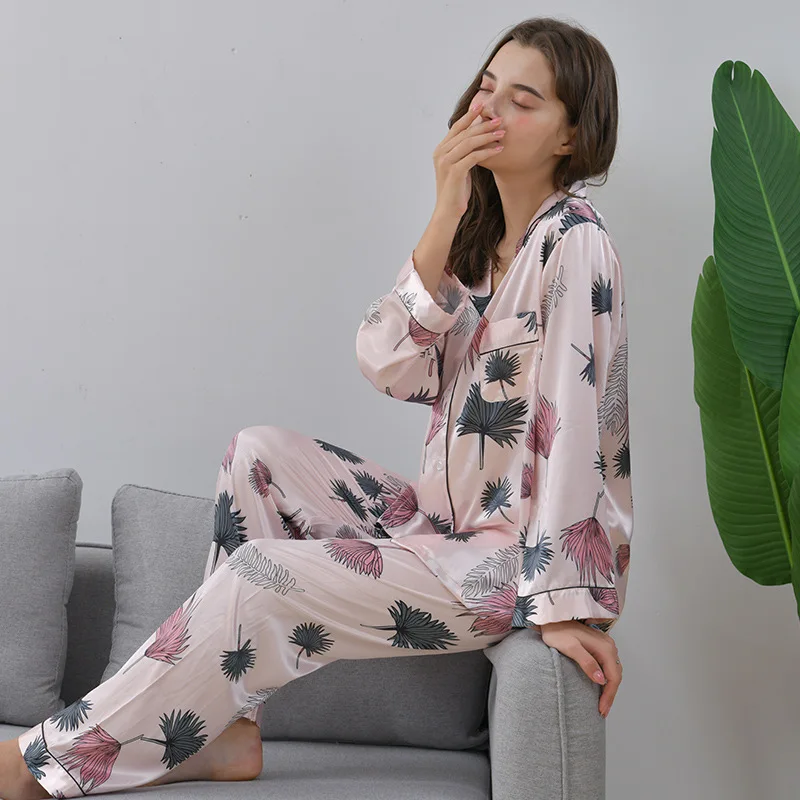 

2 Piece Set Women Robe Nightgown Set Ladies Loungewear Night Wear Set Womens Robe Silk Sleepwear Pajama Dress Nightwear Set