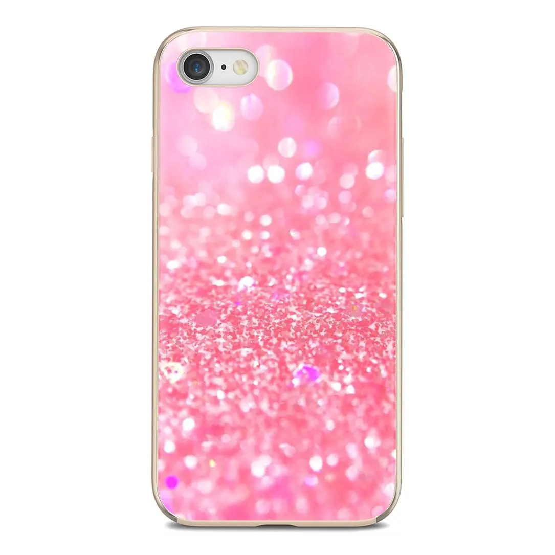 For LG K10 K8 K7 K4 Nokia X6 2 3 5 6 8 9 230 3310 2.1 3.1 5.1 7 Plus 2017 2018 Soft TPU Case Pink And Silver Glitter Sparkle | Мобильные