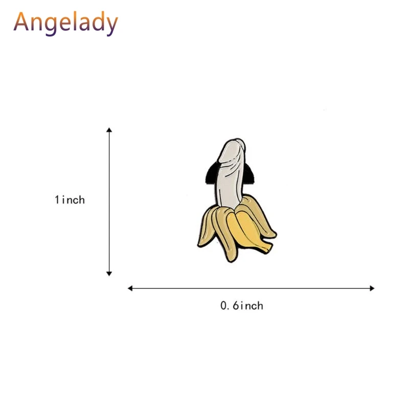 Женская/Мужская брошь в виде банана с эмалью|Броши| |
