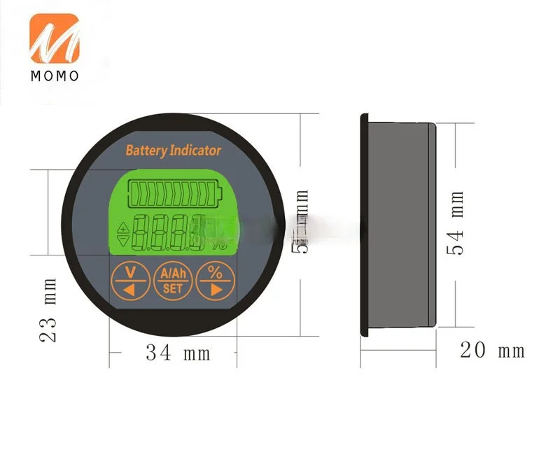

TR16 Digital Coulomb meter Battery Capacity Tester Indicator for Lead acid Lithium LiPo LiFePO iron battery