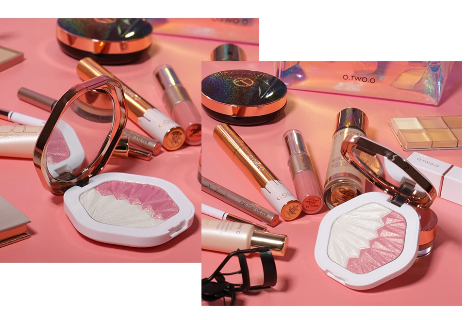 O.TWO.O 17 шт. полный набор макияжа с тональным кремом Румяна хайлайтер матовая губная помада Водонепроницаемая подводка для глаз Косметика для век комплект