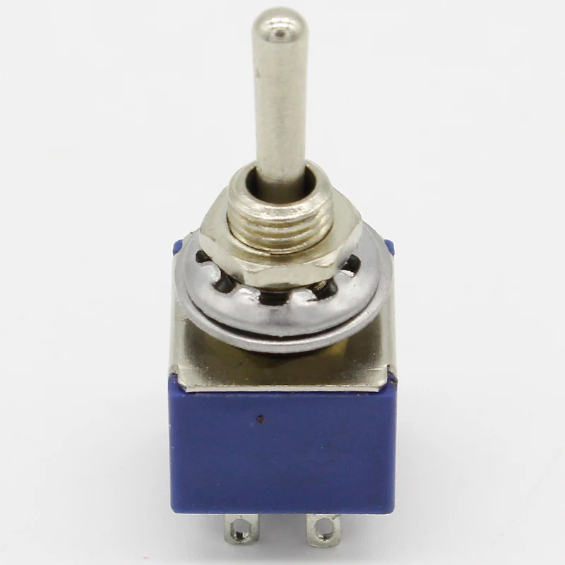 5 шт./лот MTS 202 темно синий 6 контактный DPDT ON Mini 6A125VAC миниатюрные