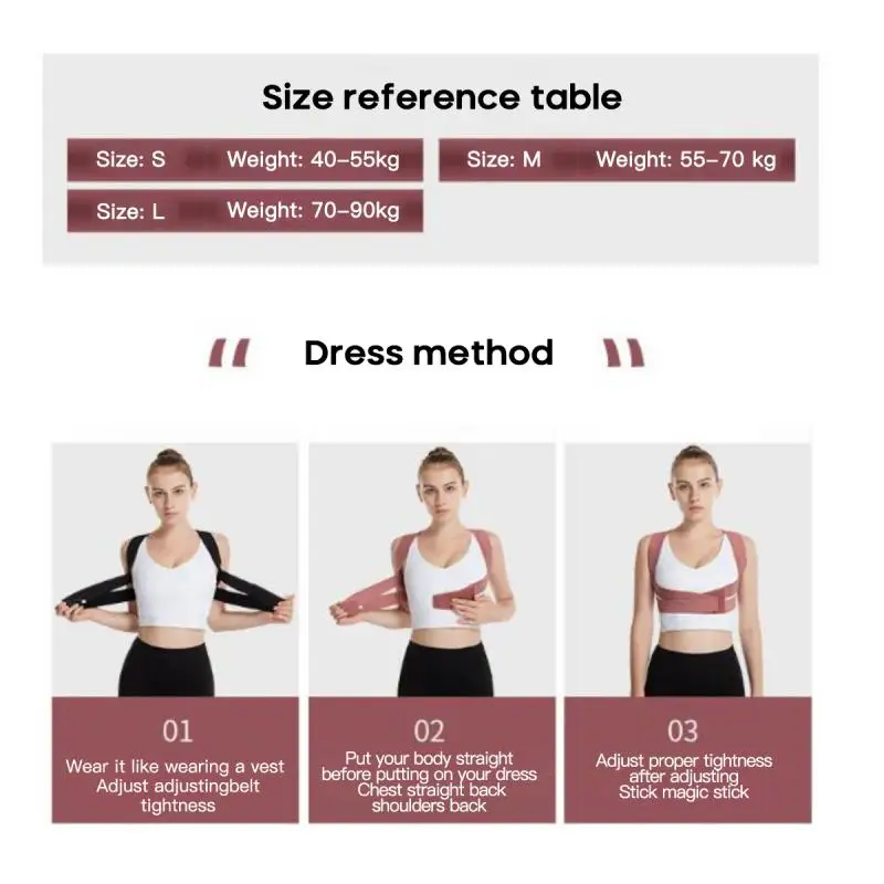 

Back Correction Belt Posture Corrector Adjustable Adult Correction Belt Waist Trainer Shoulder Lumbar Brace Spine Support Belt